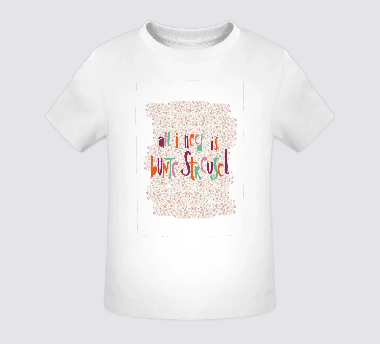 All I need is bunte Streusel maglietta neonato da maramirage