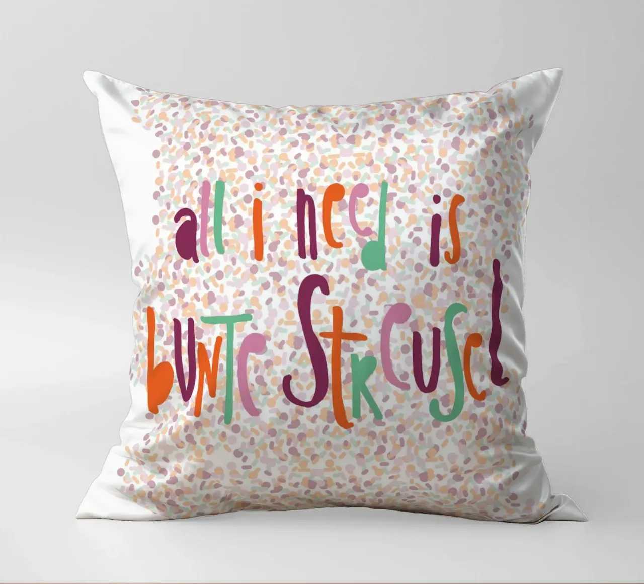 All I need is bunte Streusel cuscino da maramirage