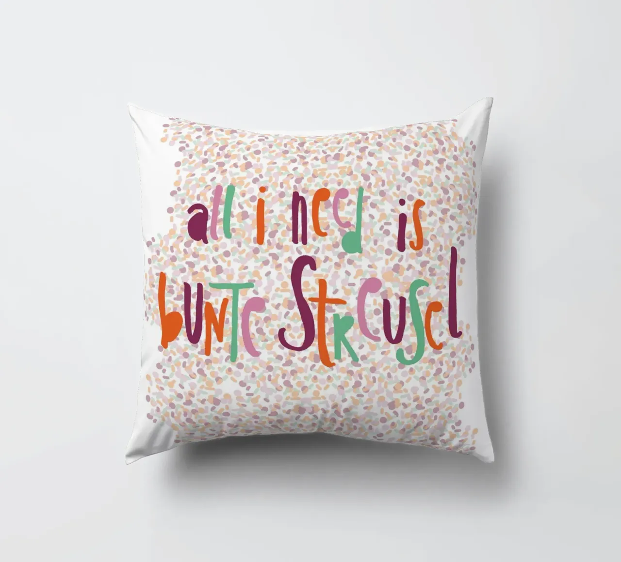All I need is bunte Streusel cuscino da maramirage