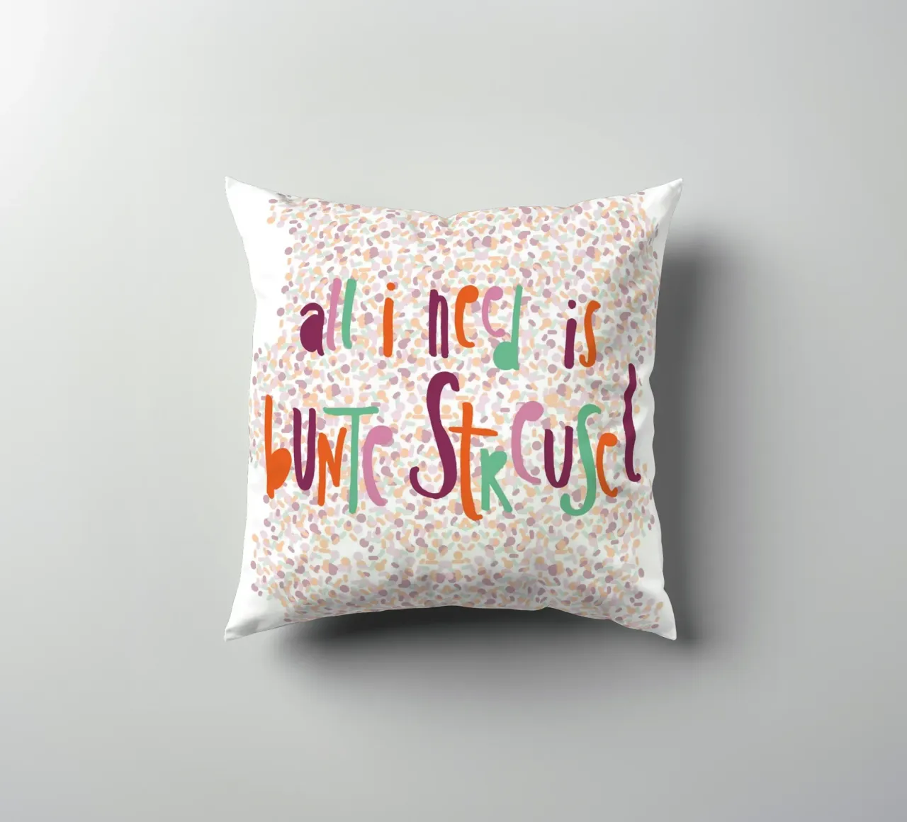 All I need is bunte Streusel cuscino da maramirage