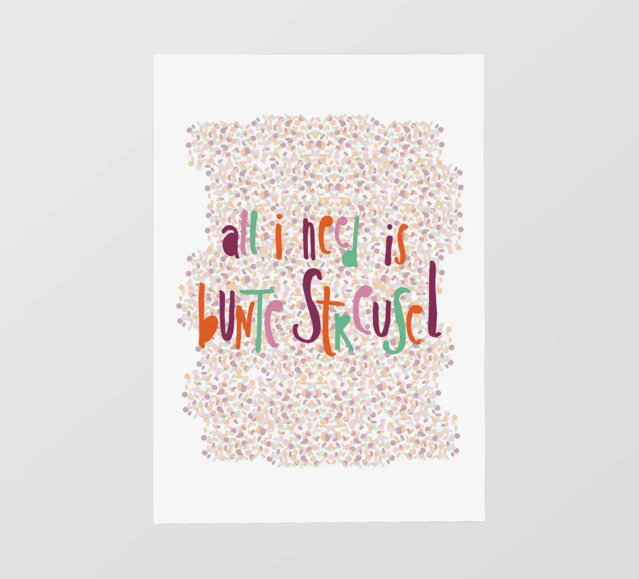 All I need is bunte Streusel pellicola backlit da maramirage