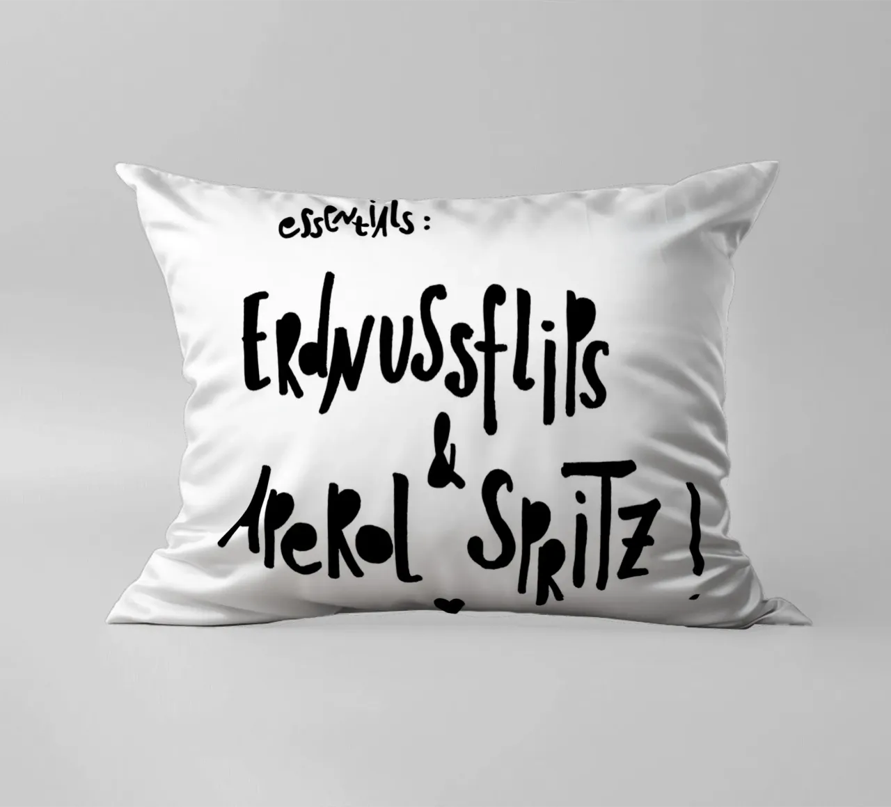 Erdnussflips und Aperol Spritz cuscino da maramirage