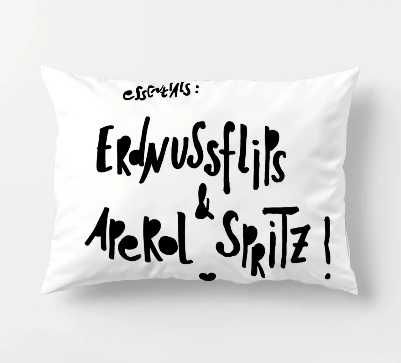Erdnussflips und Aperol Spritz cuscino da maramirage