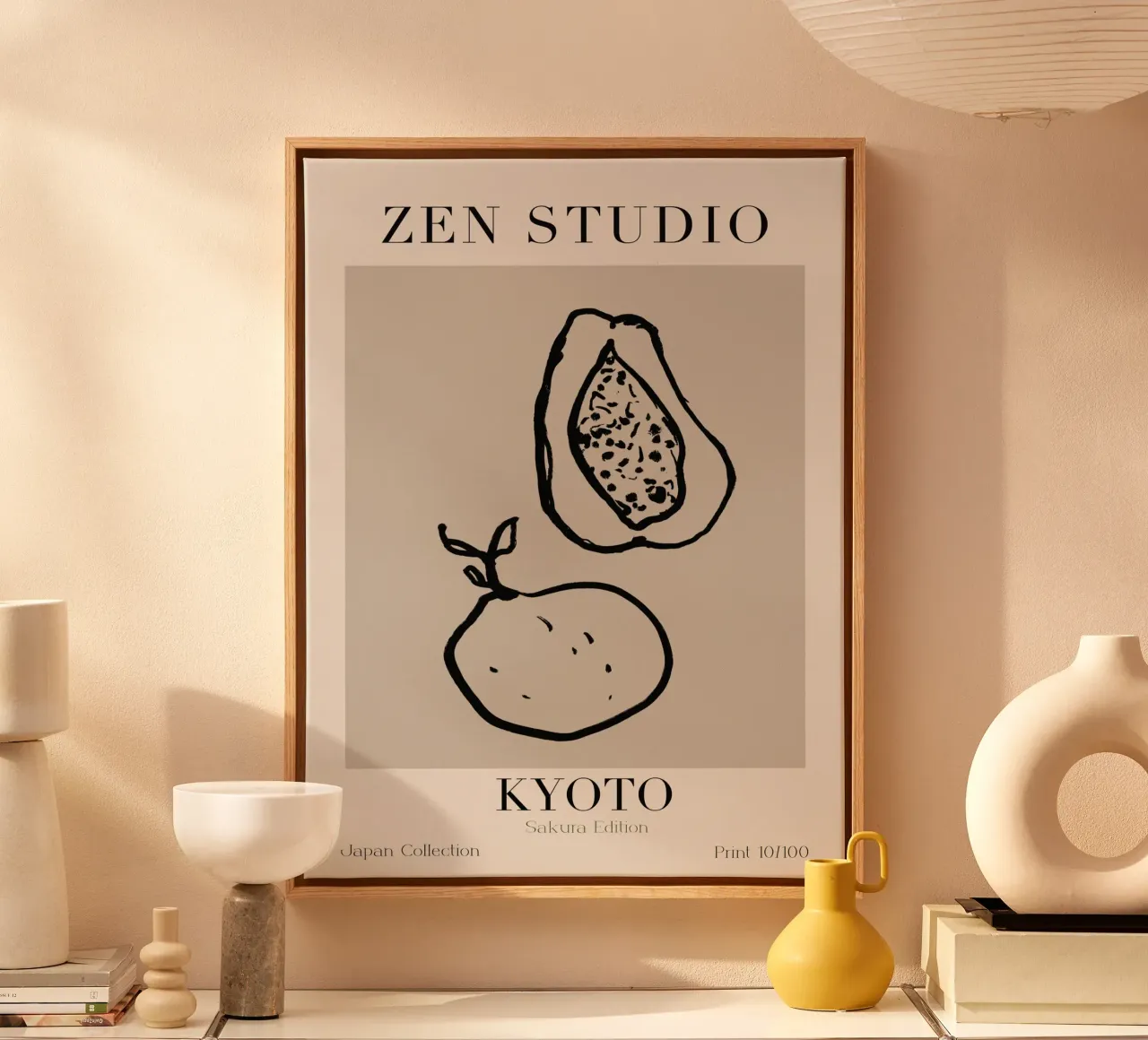 Zen Studio No 01 tela con Cornice a cassetta da treechild
