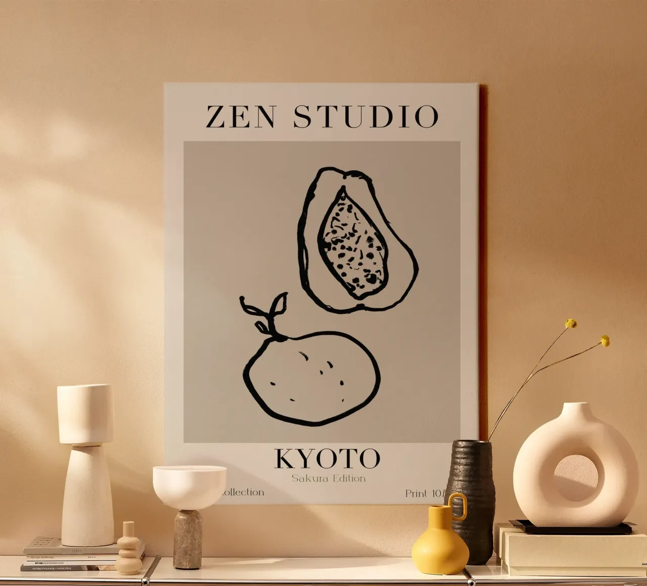 Zen Studio No 01 tela con Cornice a cassetta da treechild