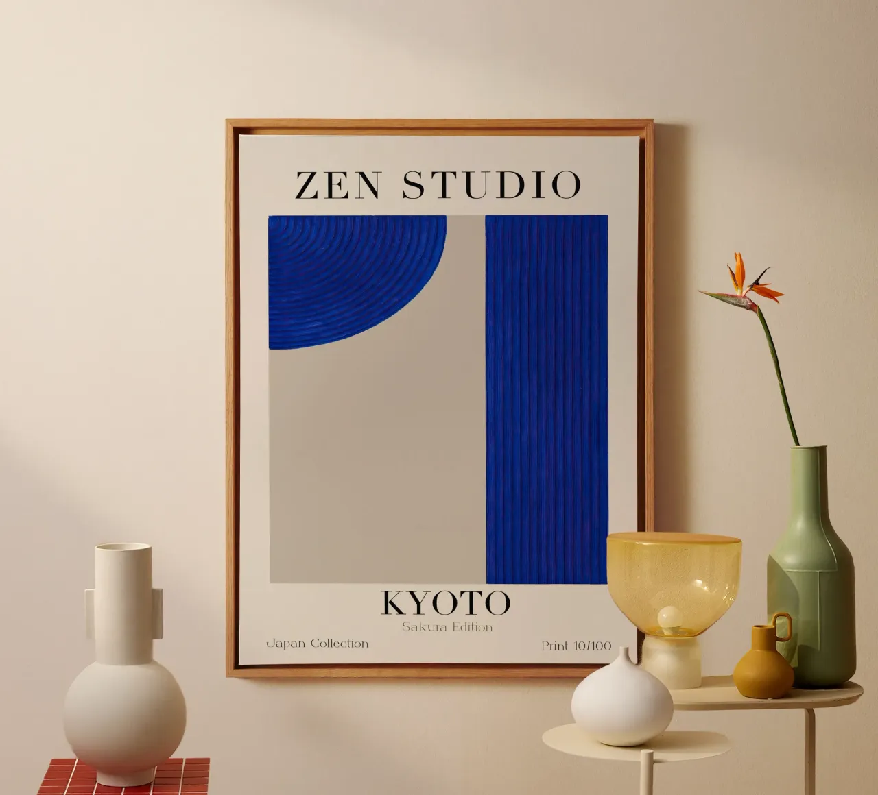 Zen Studio No 02 tela con Cornice a cassetta da treechild