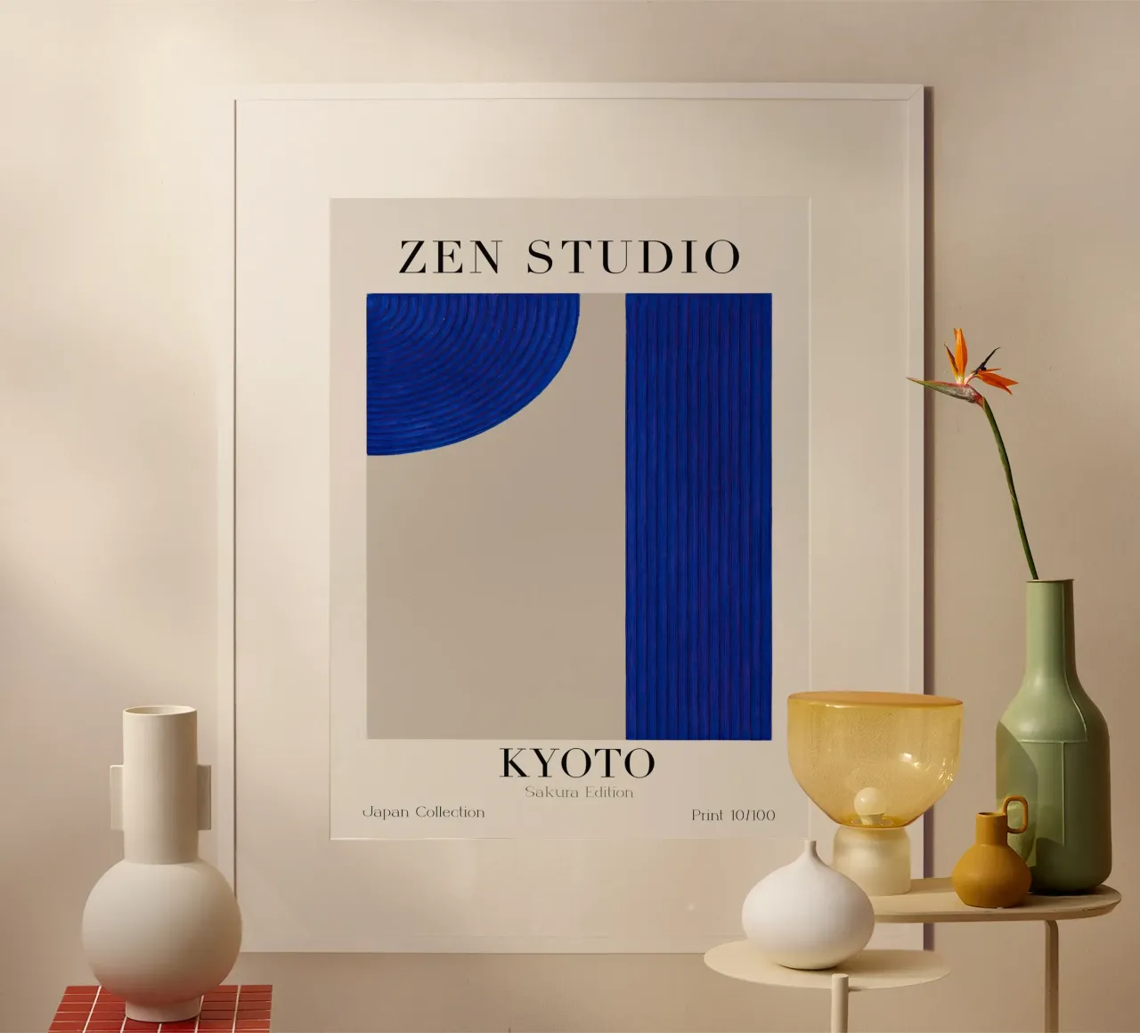 Zen Studio No 02 poster con telaio in plastica da treechild