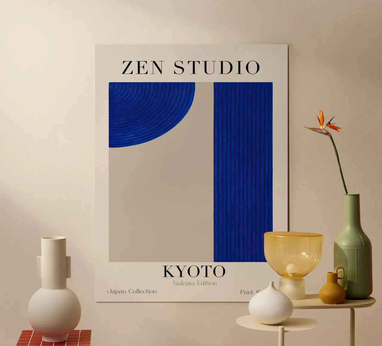 Zen Studio No 02 poster con telaio in plastica da treechild
