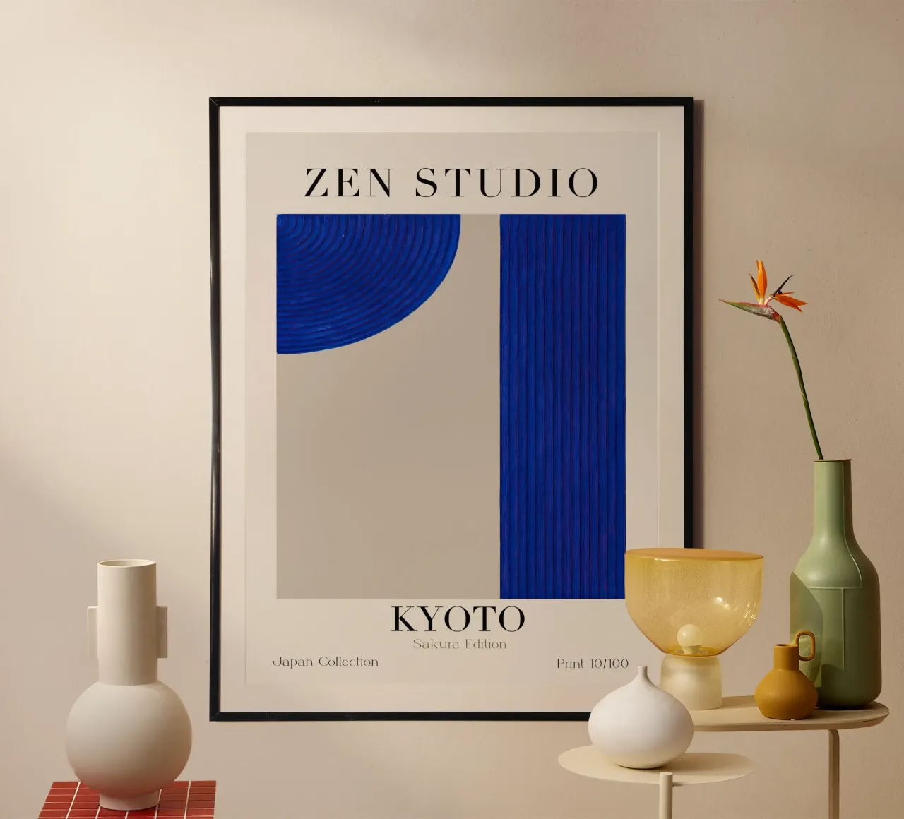 Zen Studio No 02 poster con telaio in plastica da treechild