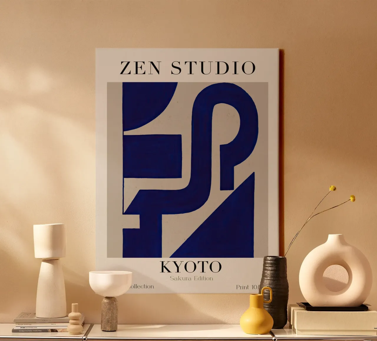 Zen Studio No 03 tela con Cornice a cassetta da treechild