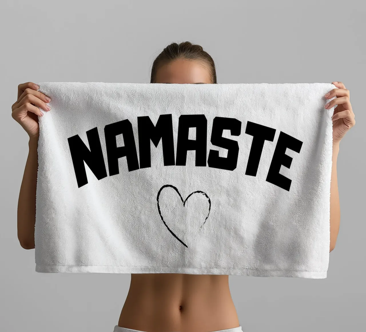 NAMASTE con cuore asciugamano da bagno da ArtDesign by KBK