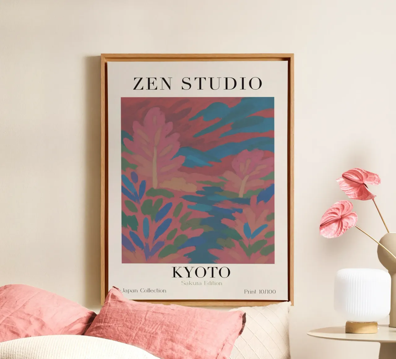 Zen Studio No 05 tela con Cornice a cassetta da treechild