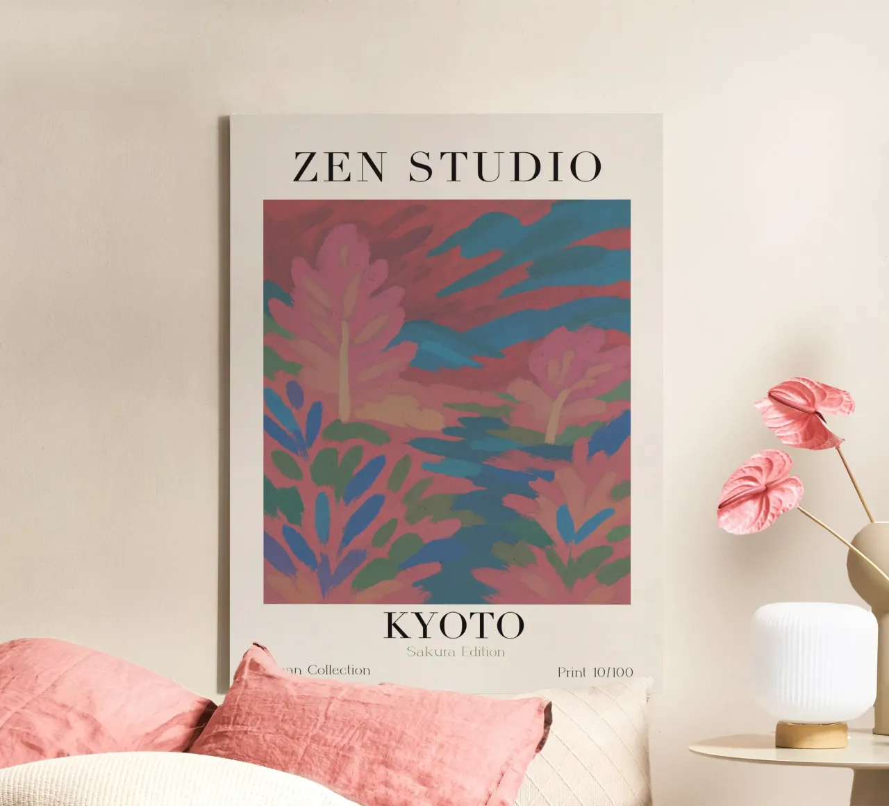 Zen Studio No 05 tela con Cornice a cassetta da treechild