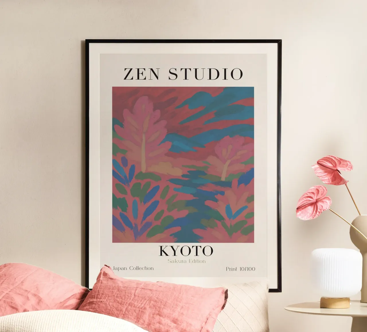 Zen Studio No 05 poster with aluminum frame by treechild