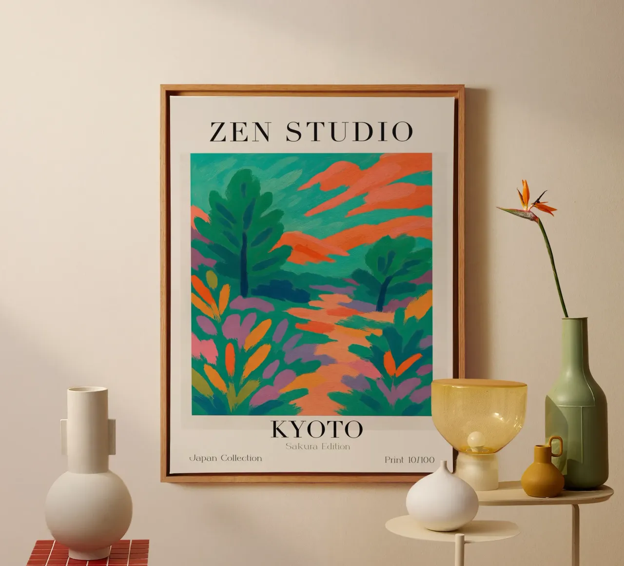 Zen Studio No 06 tela con Cornice a cassetta da treechild