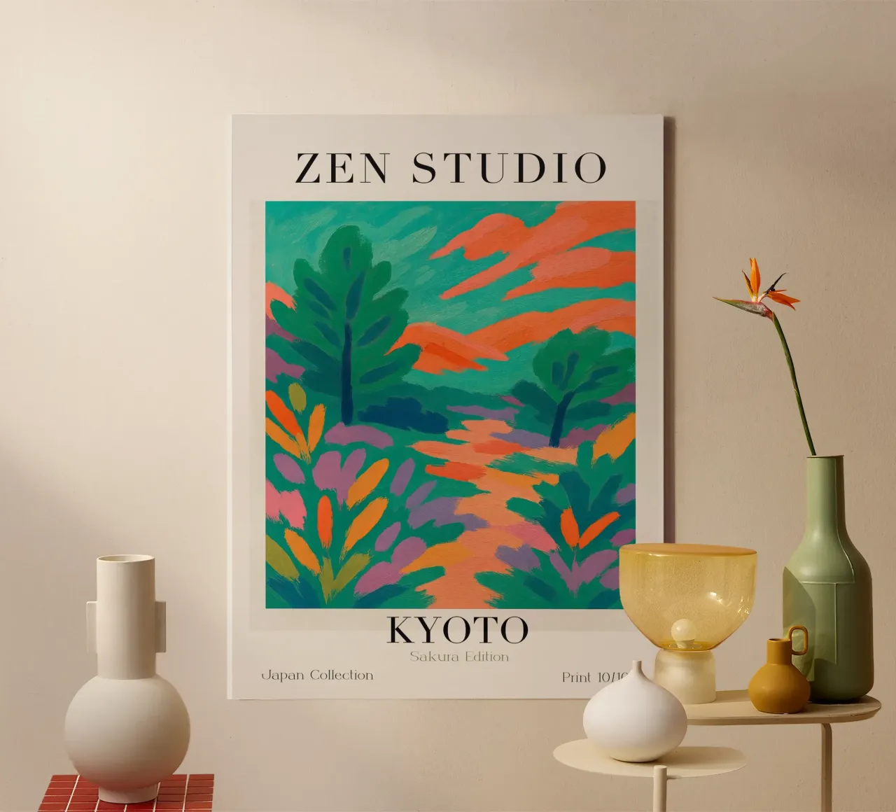 Zen Studio No 06 tela con Cornice a cassetta da treechild