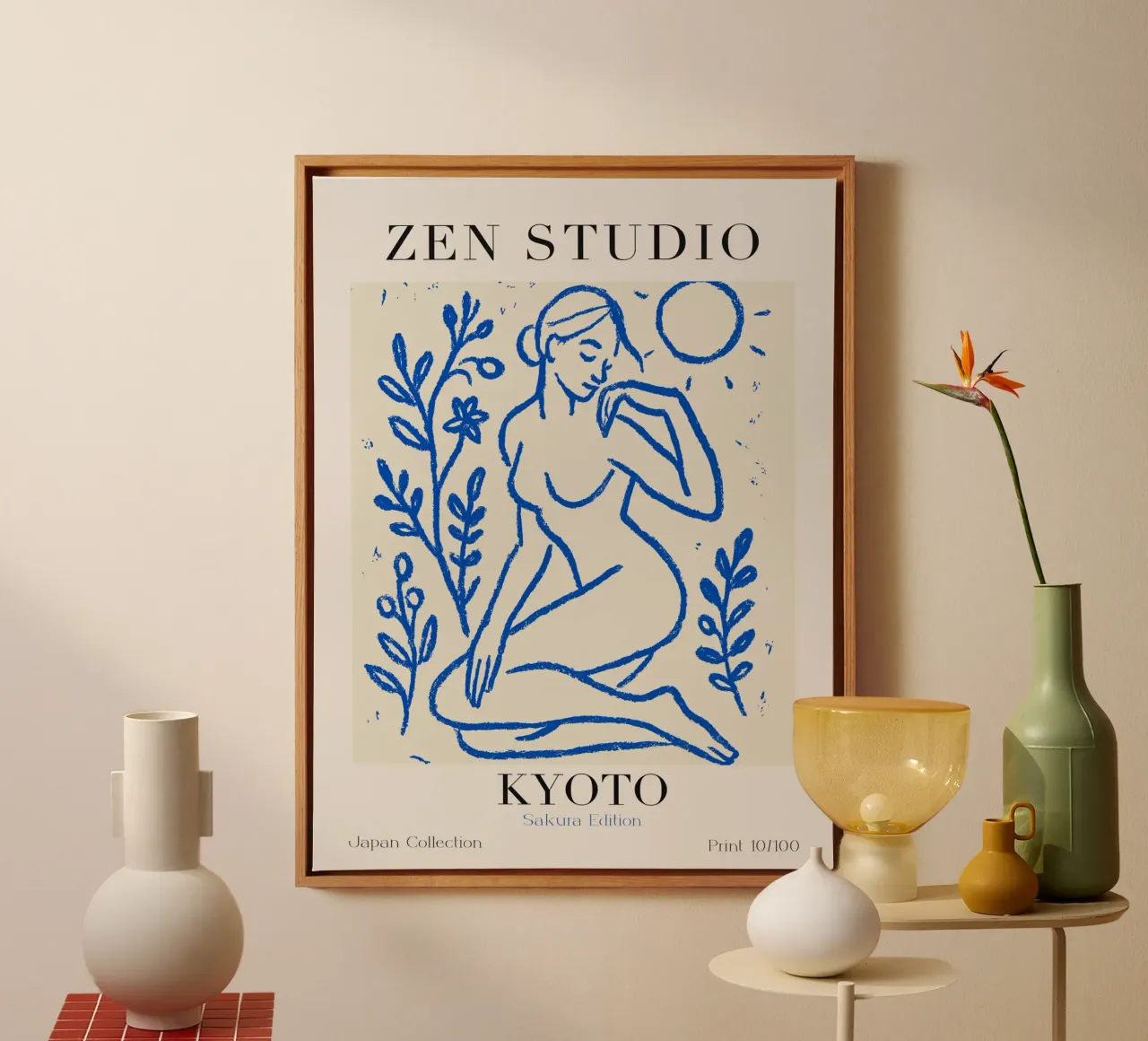 Zen Studio No 07 tela con Cornice a cassetta da treechild