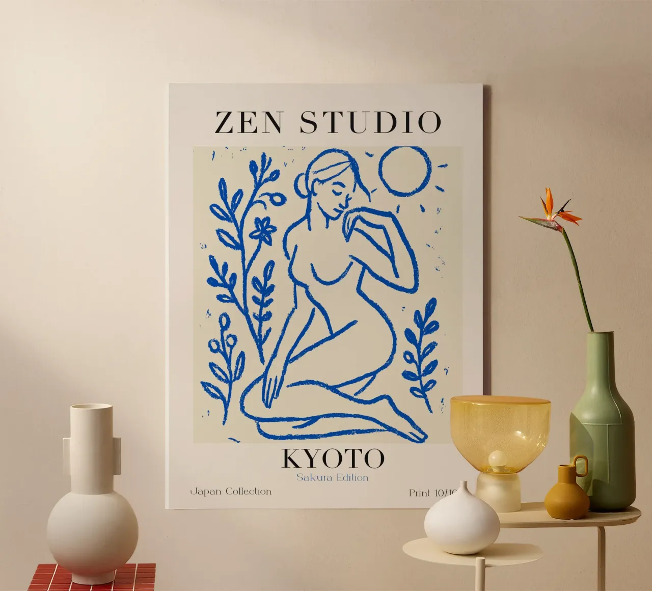 Zen Studio No 07 tela con Cornice a cassetta da treechild