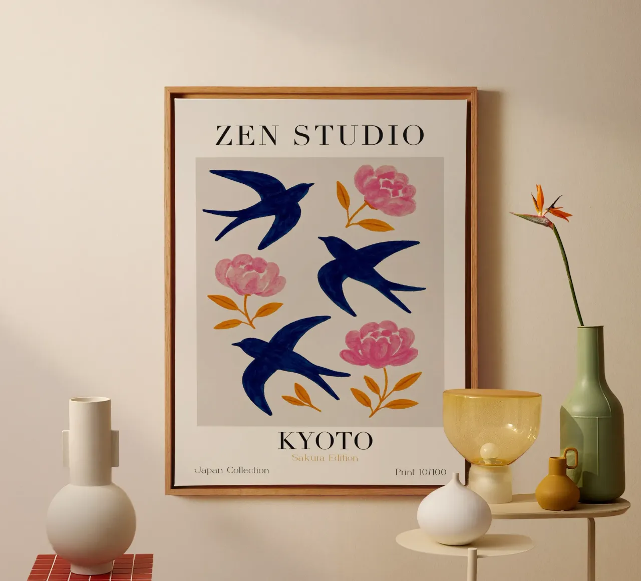 Zen Studio No 9 tela con Cornice a cassetta da treechild
