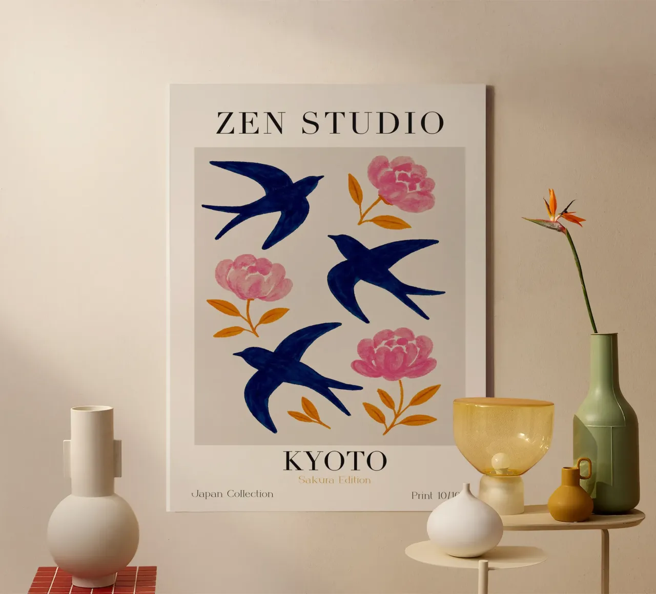 Zen Studio No 9 tela con Cornice a cassetta da treechild