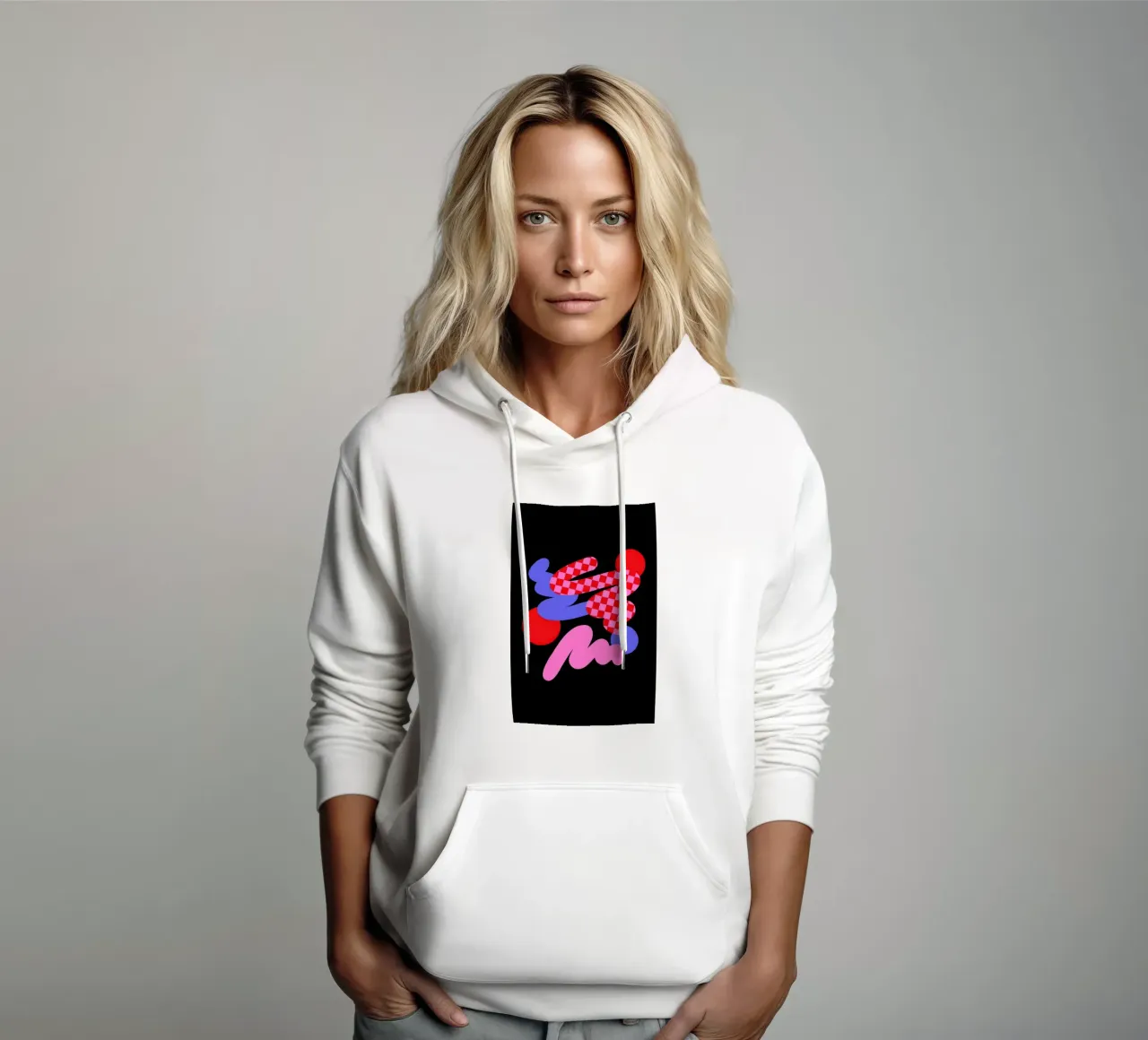 Memphis felpa con cappuccio da La Come Di