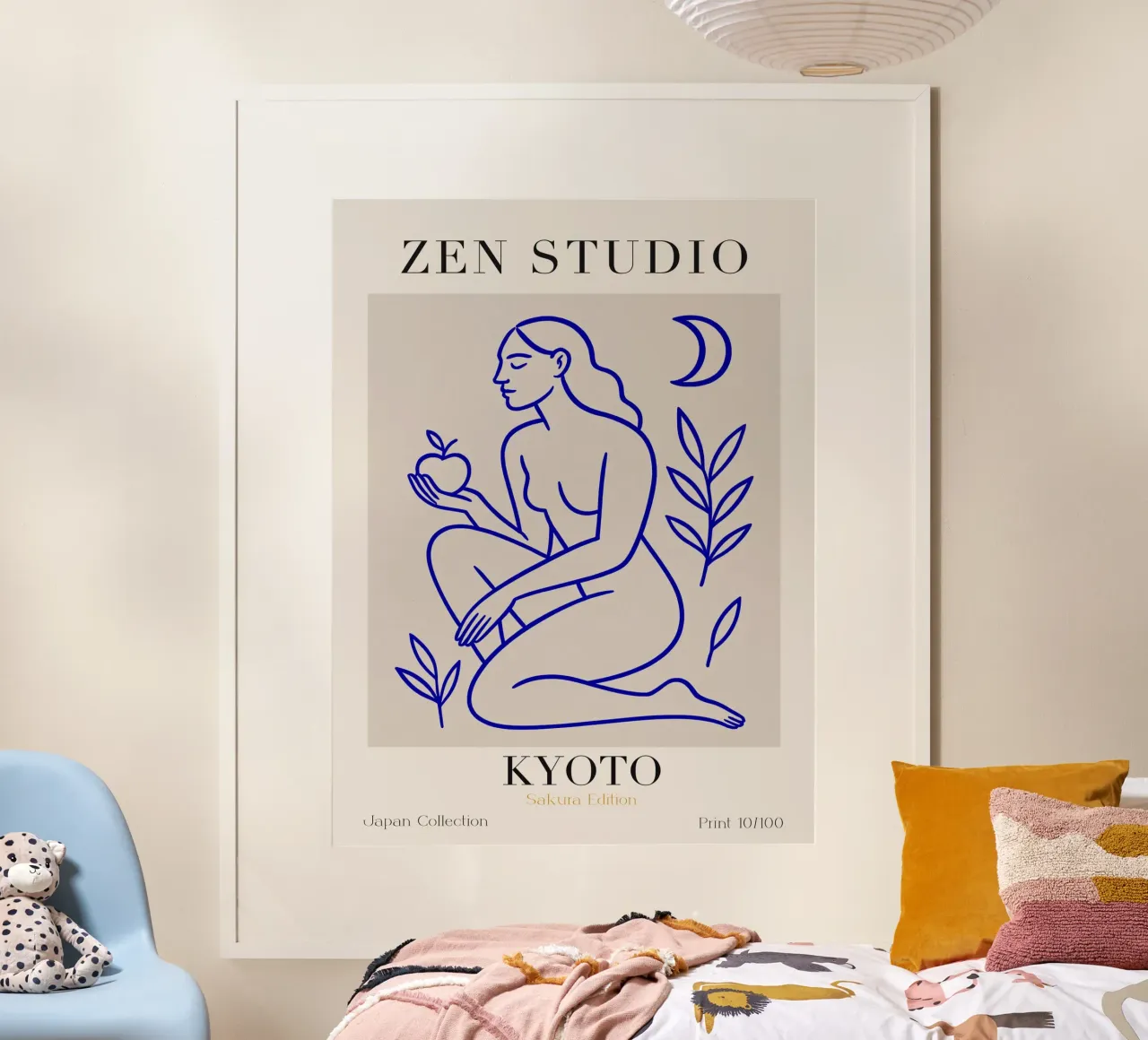 Zen Studio No 10 poster con telaio in legno da treechild