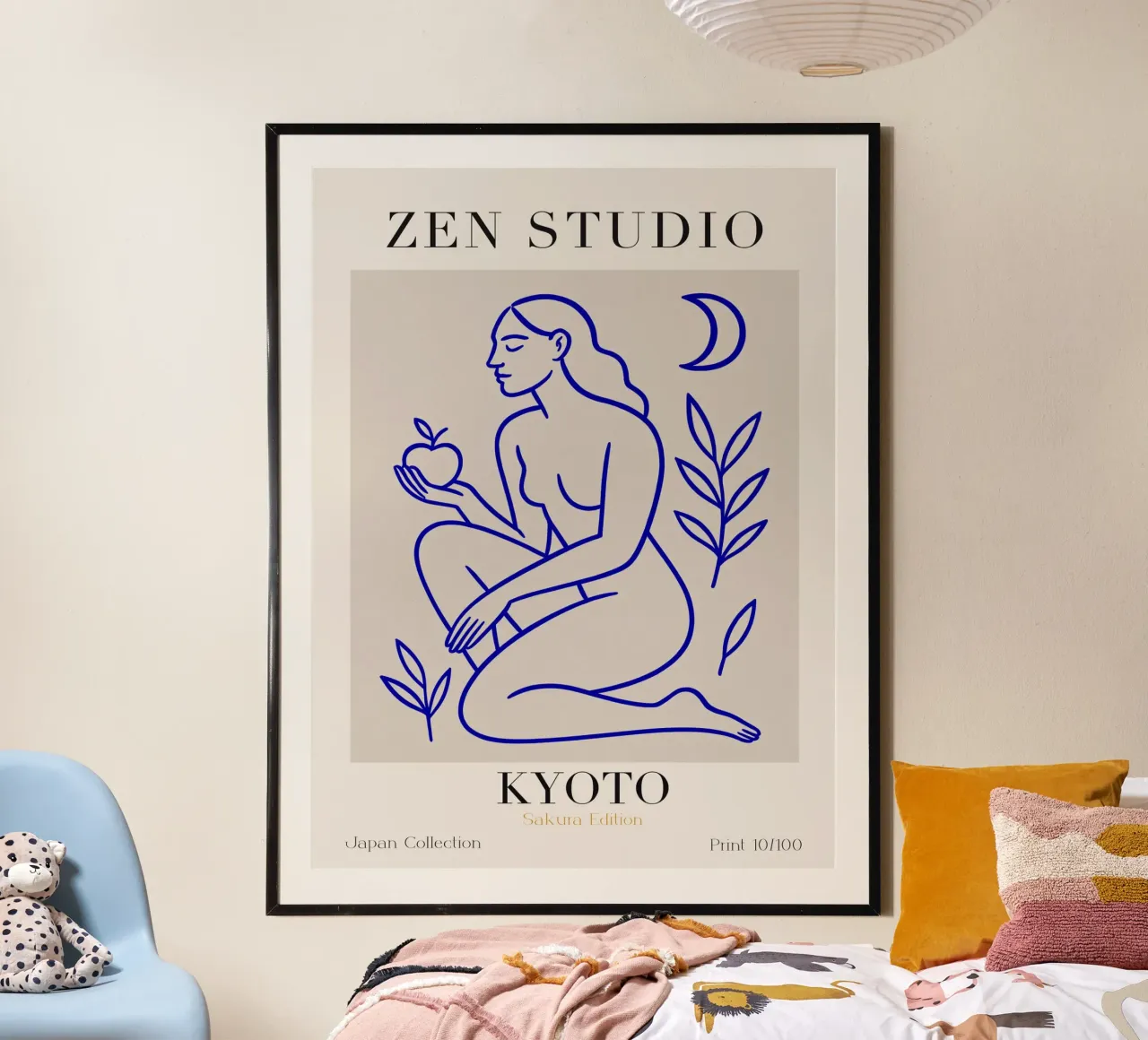 Zen Studio No 10 poster con telaio in legno da treechild