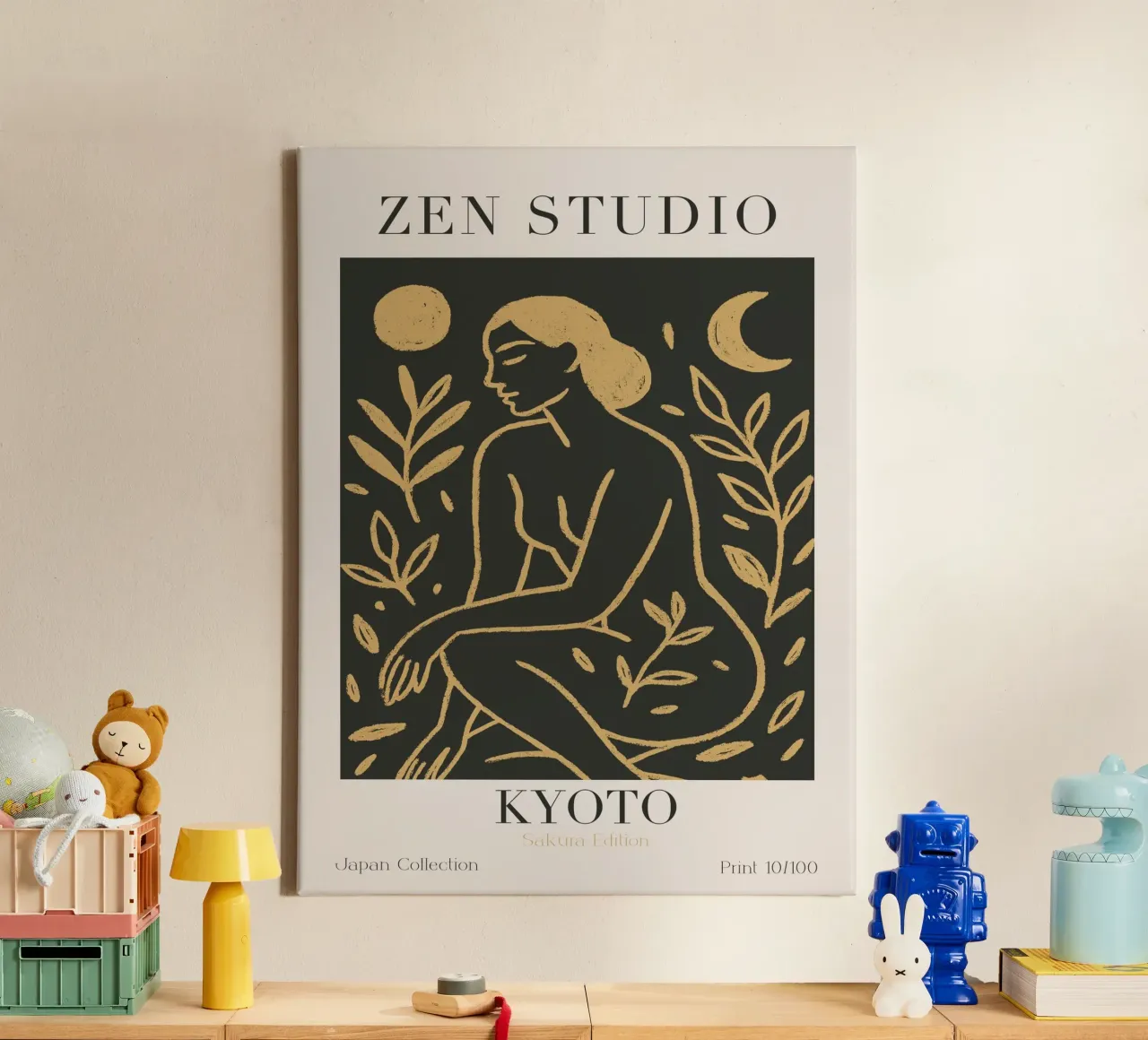 Zen Studio No 12 tela con Cornice a cassetta da treechild