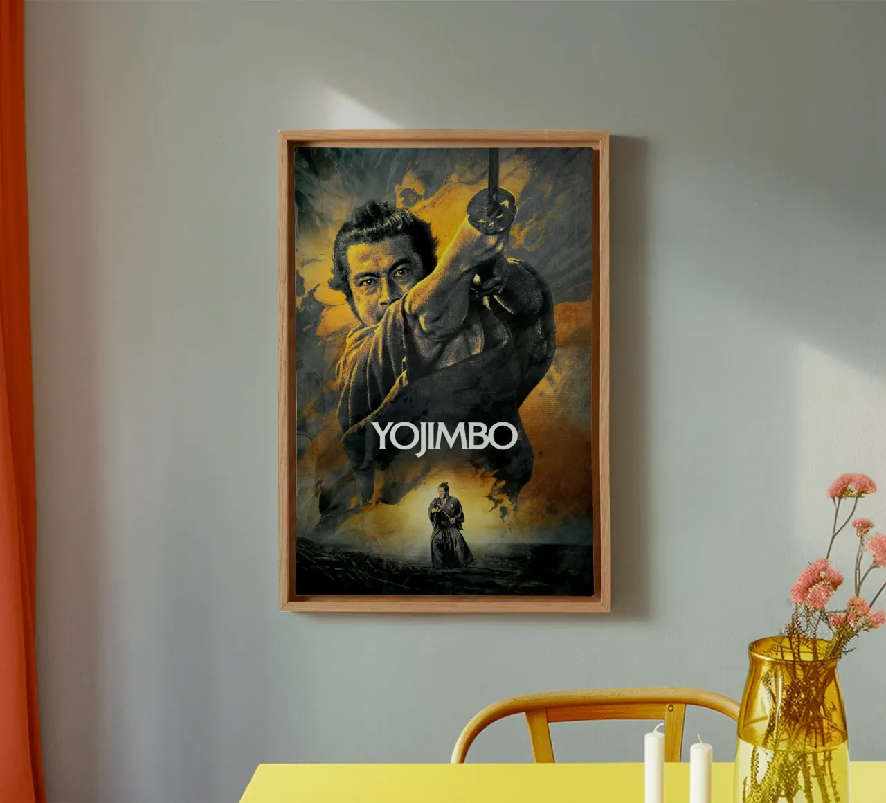 Yojimbo tela con Cornice a cassetta da Attaboy Dsgn