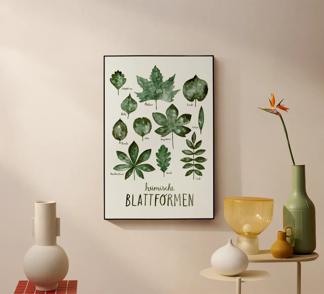 Blattformen Acryl-Glas von typealive