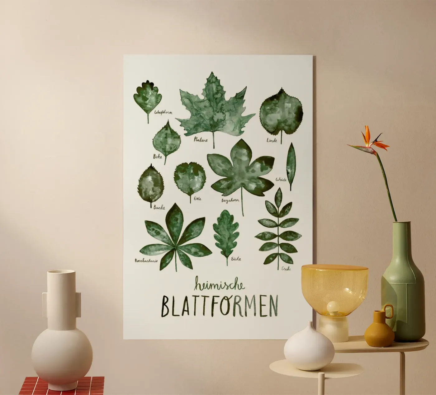 Blattformen Acryl-Glas von typealive