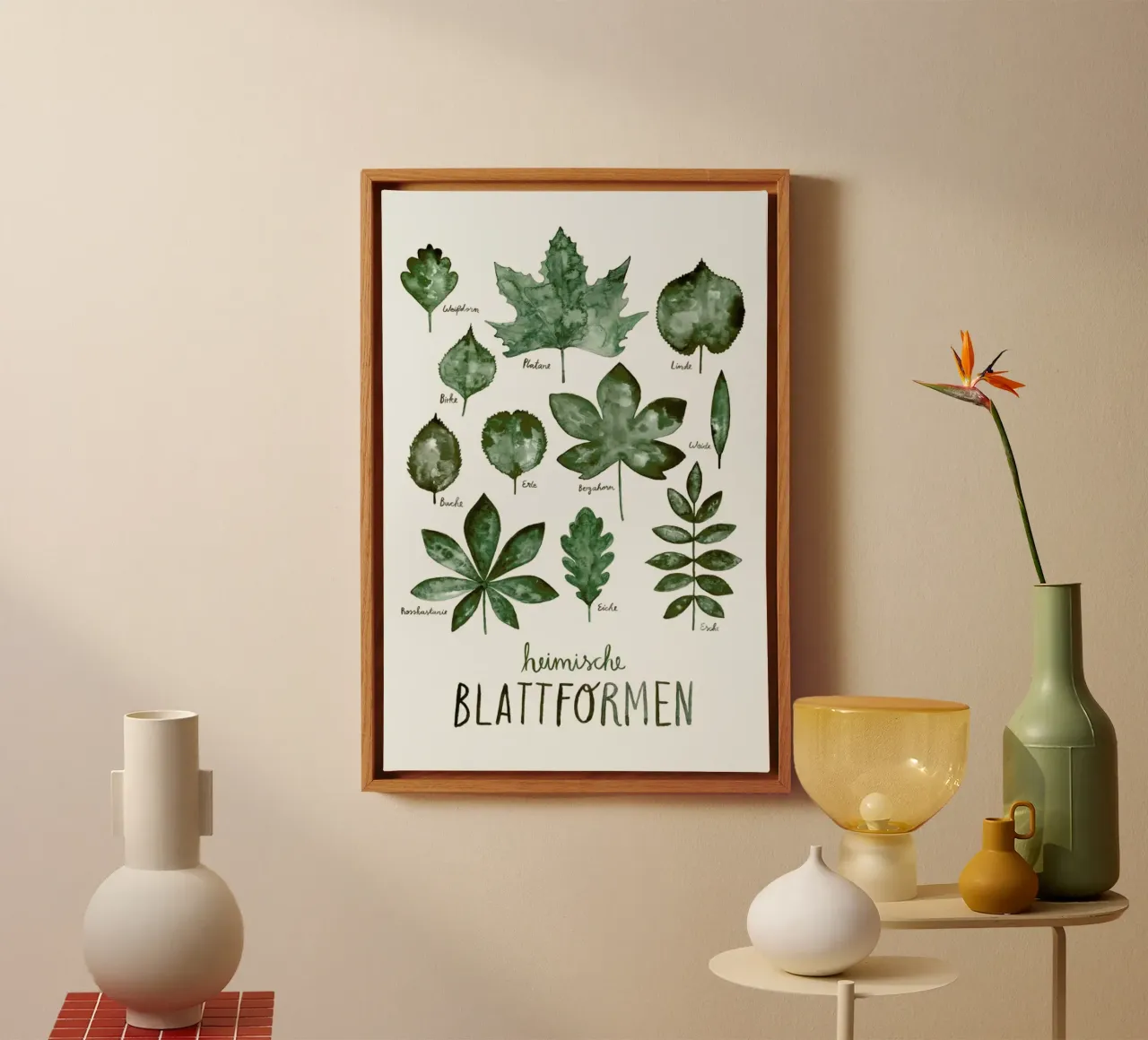 Blattformen canvas met Baklijst van typealive