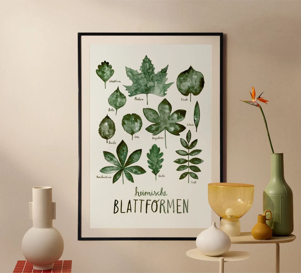 Blattformen Poster von typealive