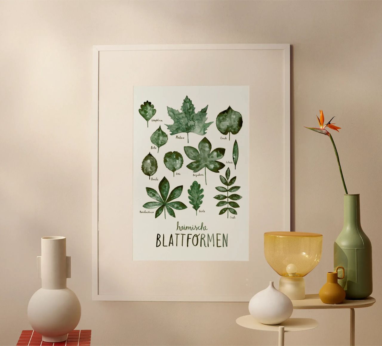 Blattformen Poster von typealive