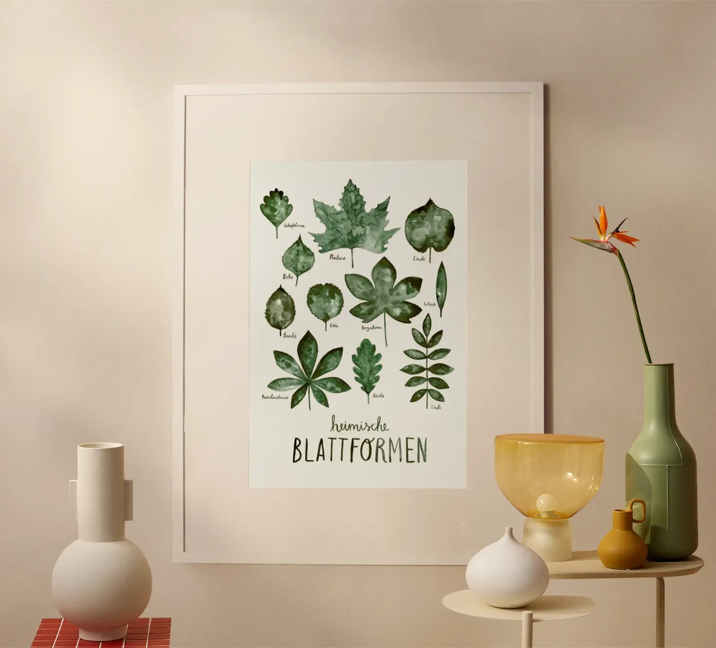 Blattformen poster van typealive