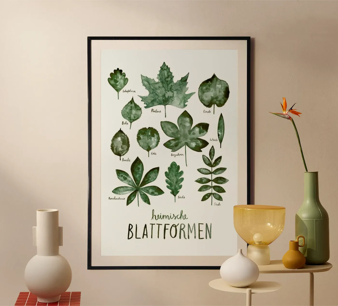 Blattformen poster van typealive