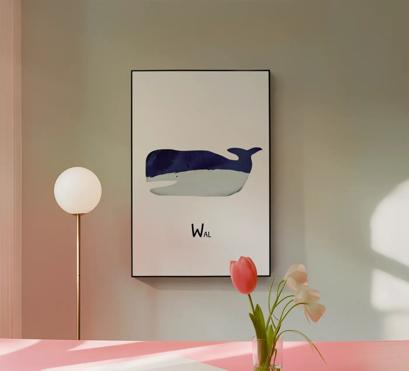 Wal acrylic glass by Little Flourishes