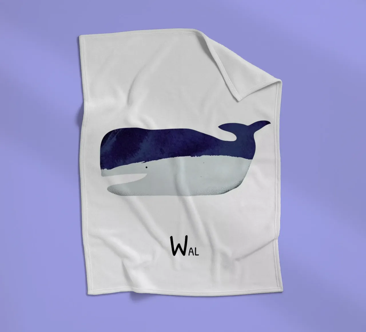 Wal Fleecedecke von Little Flourishes