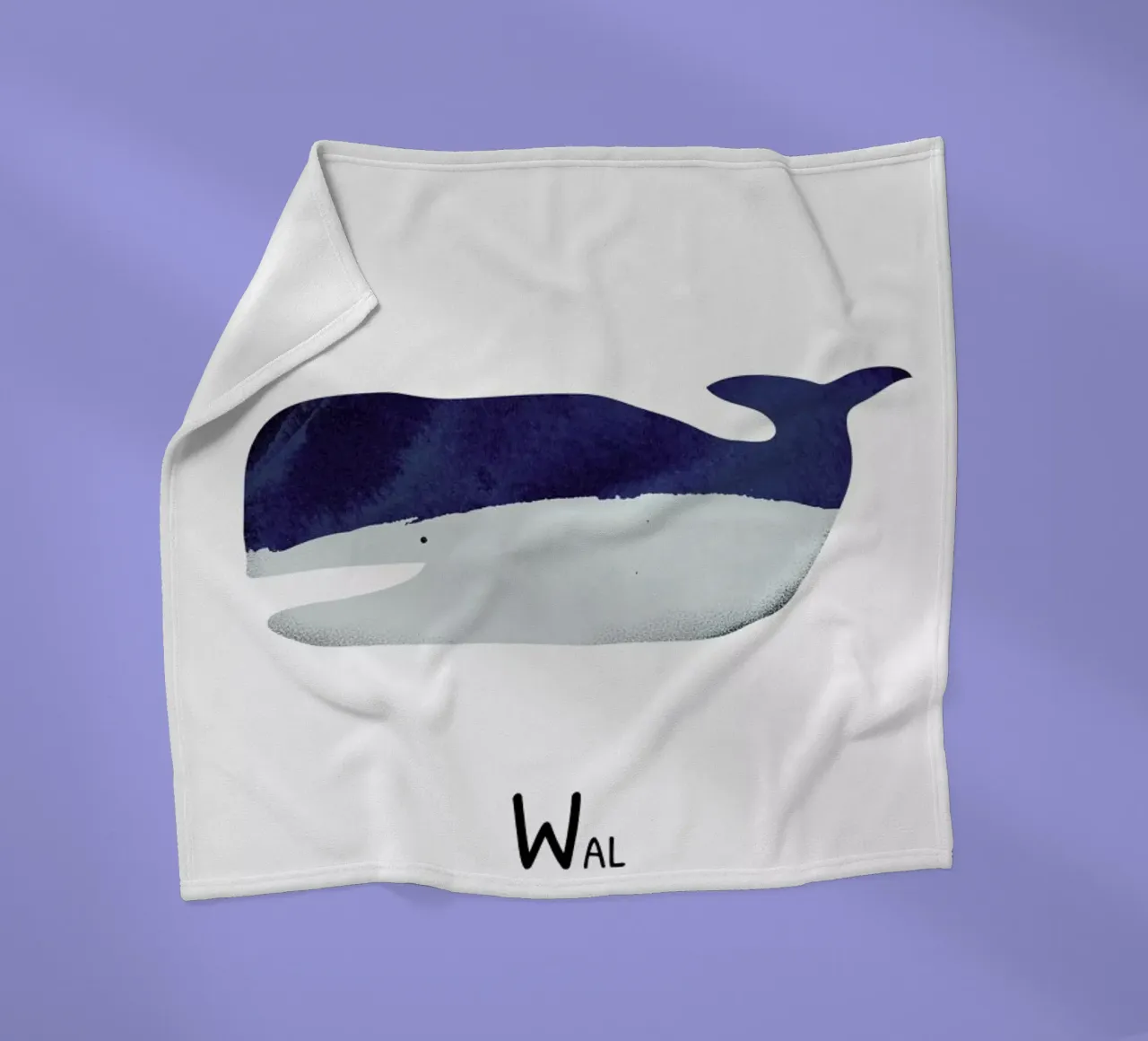 Wal Fleecedecke von Little Flourishes