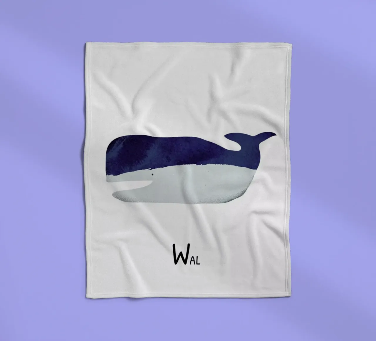 Wal Fleecedecke von Little Flourishes