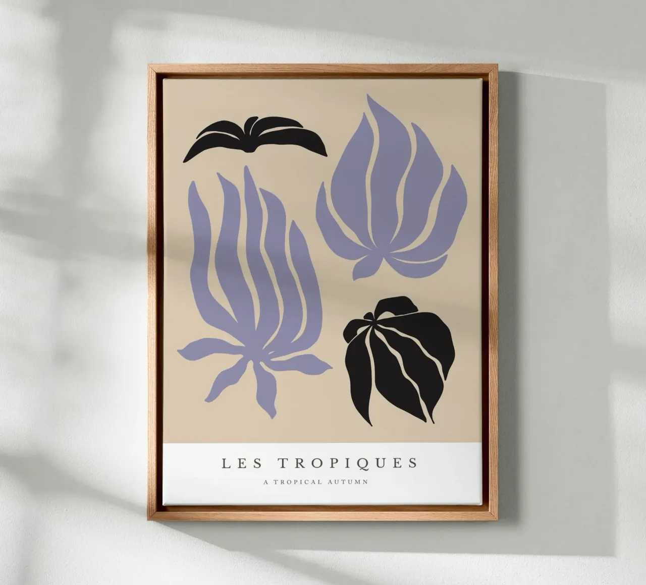 Les Tropiques No 07 tela con Cornice a cassetta da treechild