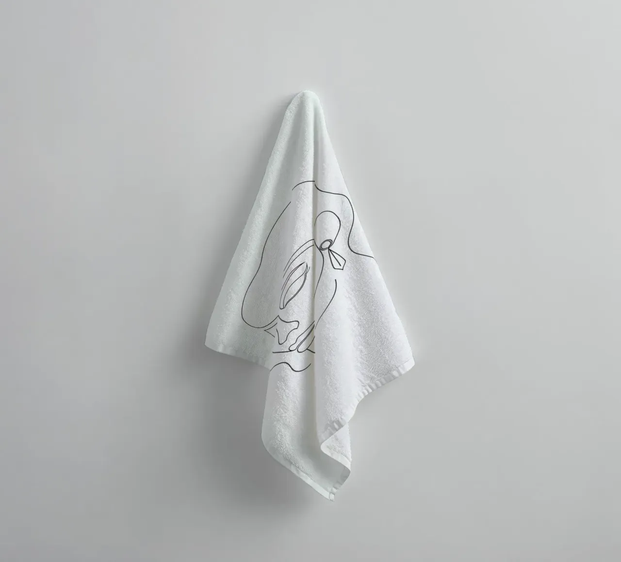 Averted Gaze asciugamano da bagno da Pure