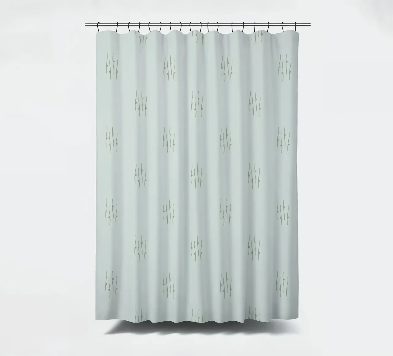 Linee decorative monocromatiche tenda da doccia da Wackapacka