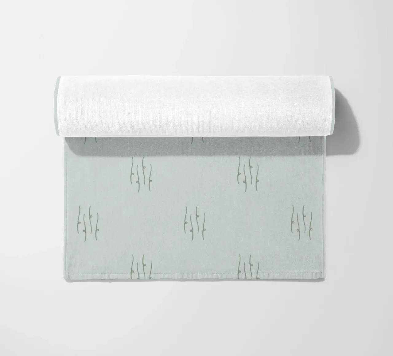 Linee decorative monocromatiche telo mare da Wackapacka