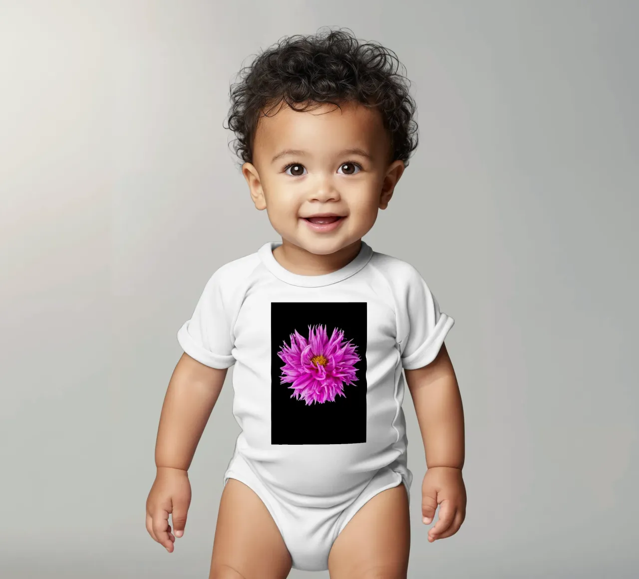 Dahlia 4 body neonato maniche corte da Curious Collections by Marielle Leenders