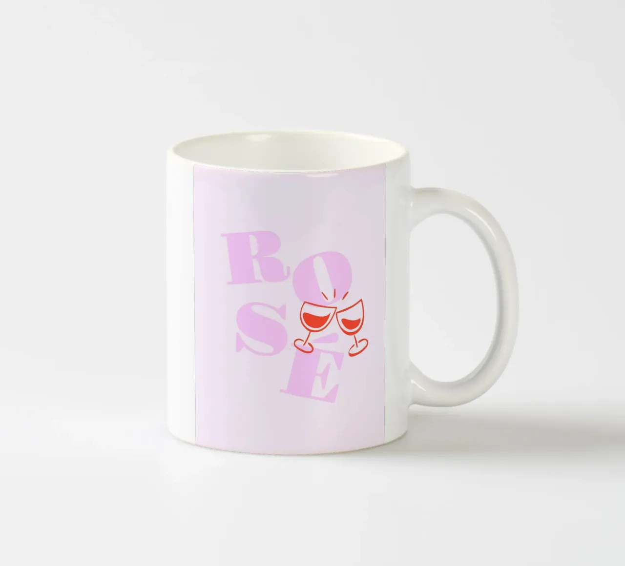 Rosé wine tazza in ceramica da Bureau Purpur
