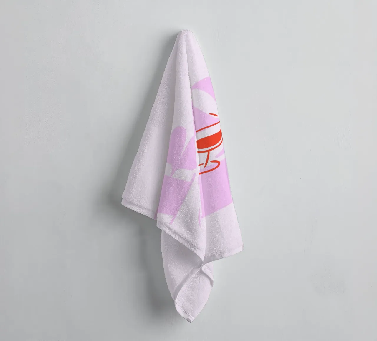 Rosé wine asciugamano da bagno da Bureau Purpur