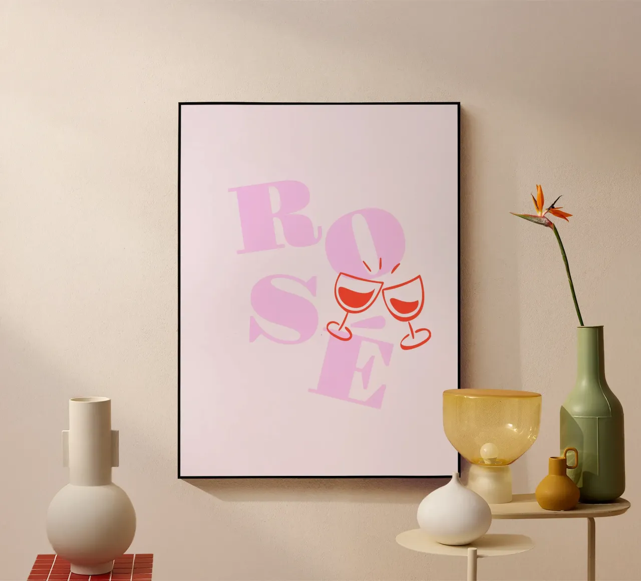 Rosé wine plexiglass da Bureau Purpur