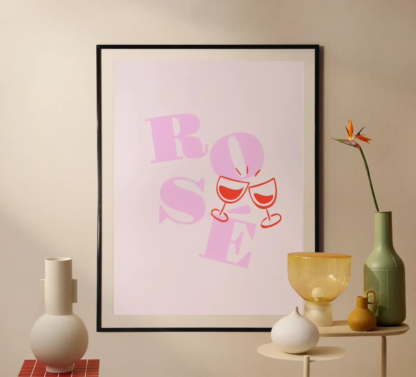 Rosé wine poster da Bureau Purpur