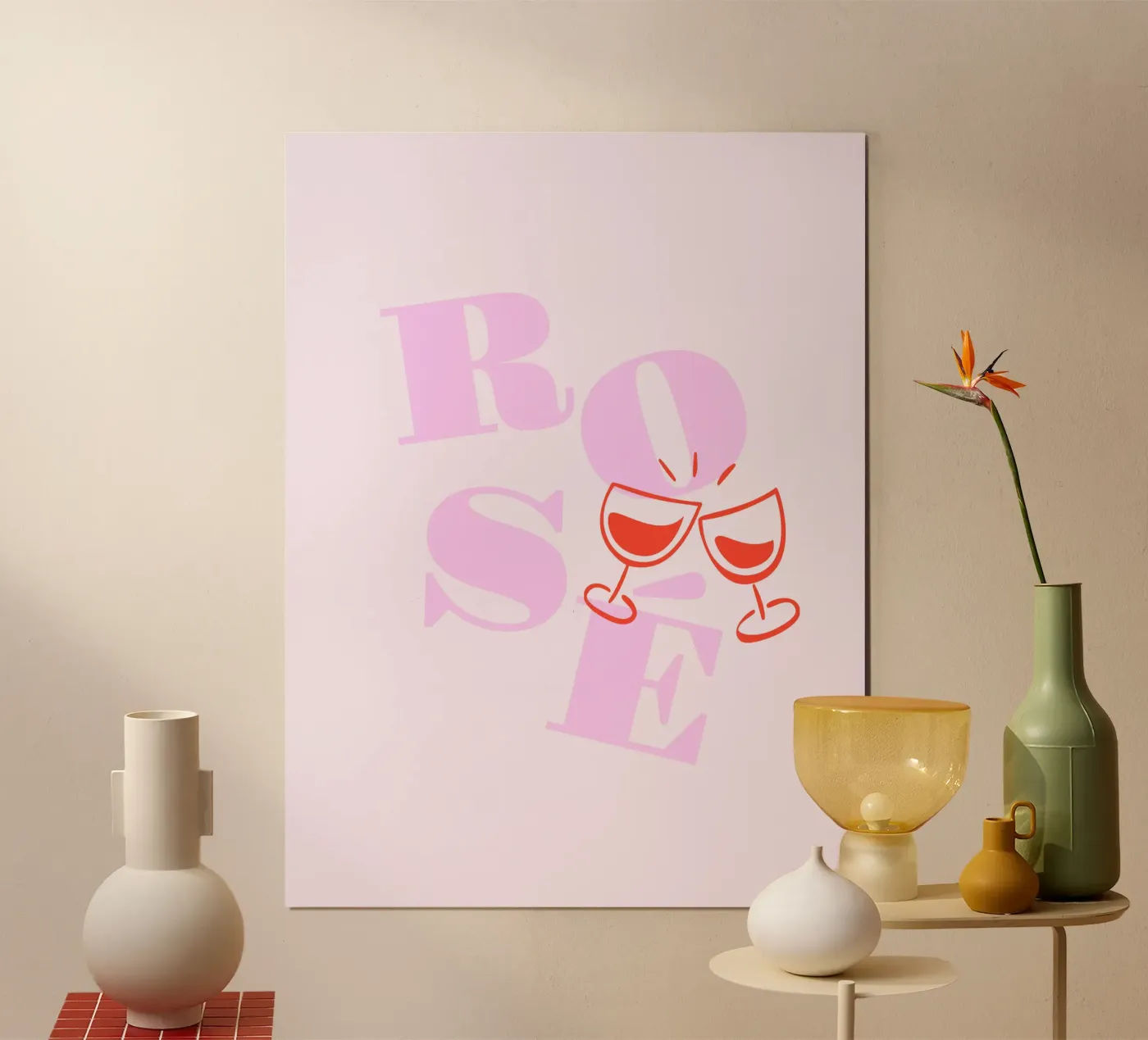 Rosé wine poster da Bureau Purpur